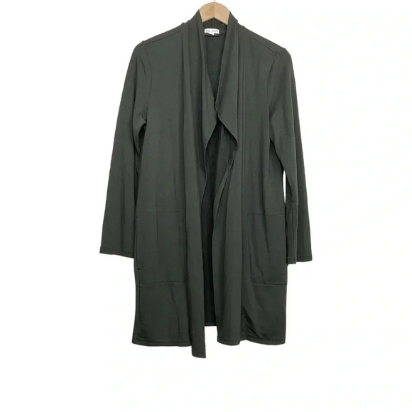 Purejill Green Luxe Open Front Cardigan J. Jill Size Medium - Picture 1 of 6